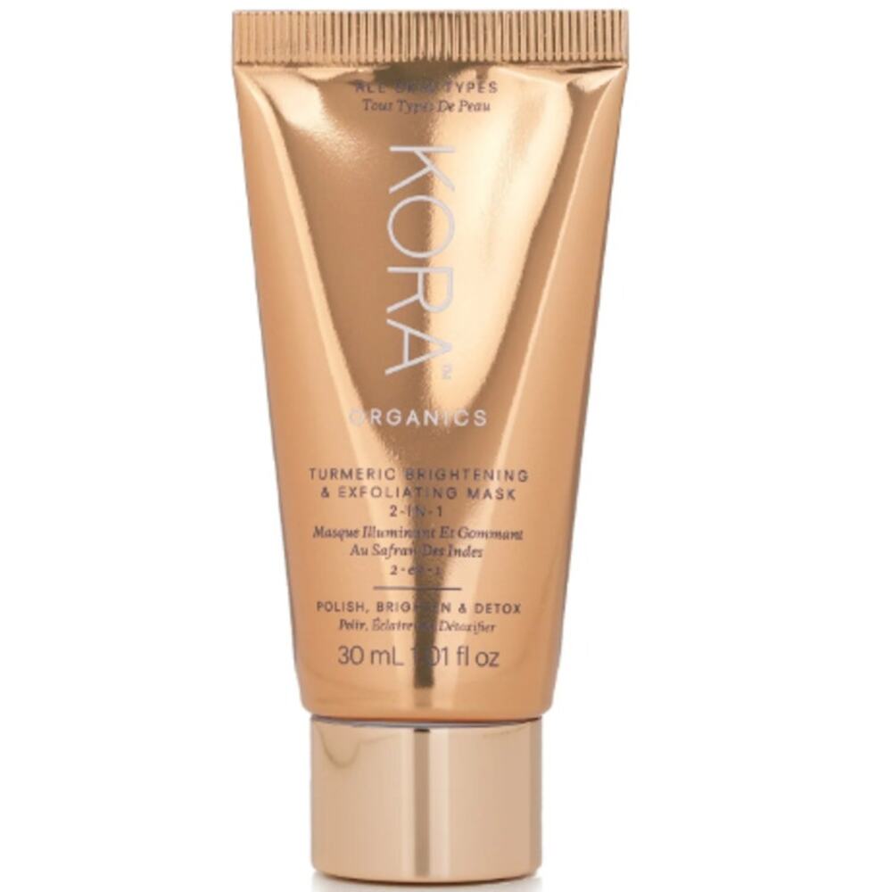KORA Organics Turmeric Brightening and Exfoliating Mask 30ml New in Box